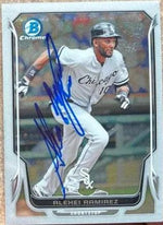 Alexei Ramirez Signed 2014 Bowman Chrome Baseball Card - Chicago White Sox - PastPros