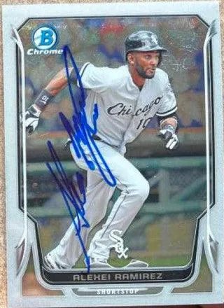 Alexei Ramirez Signed 2014 Bowman Chrome Baseball Card - Chicago White Sox - PastPros