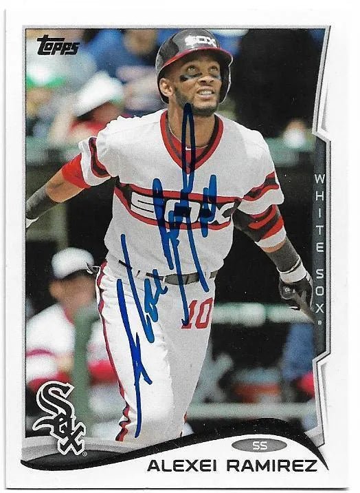 Alexei Ramirez Signed 2014 Topps Baseball Card - Chicago White Sox