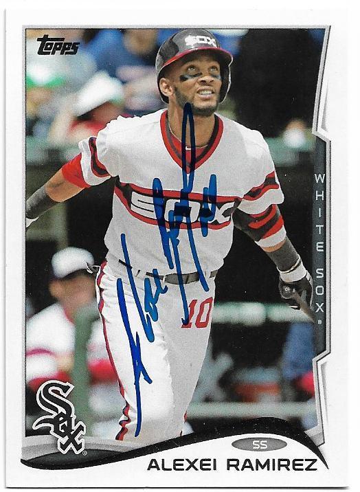 Alexei Ramirez Signed 2014 Topps Baseball Card - Chicago White Sox - PastPros