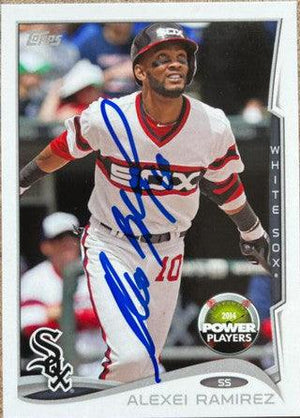 Alexei Ramirez Signed 2014 Topps Power Players Baseball Card - Chicago White Sox - PastPros