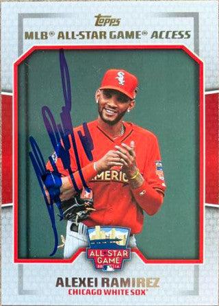 Alexei Ramirez Signed 2014 Topps Update All-Star Access Baseball Card - Chicago White Sox - PastPros