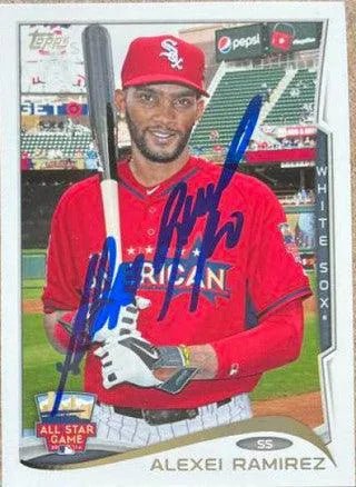 Alexei Ramirez Signed 2014 Topps Update Baseball Card - Chicago White Sox