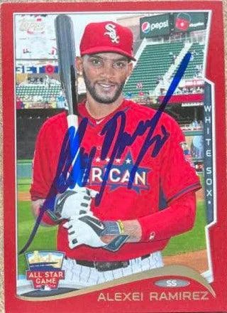 Alexei Ramirez Signed 2014 Topps Update Target Red Baseball Card - Chicago White Sox