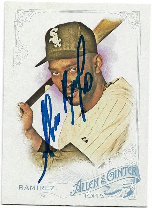 Alexei Ramirez Signed 2015 Allen & Ginter Baseball Card - Chicago White Sox