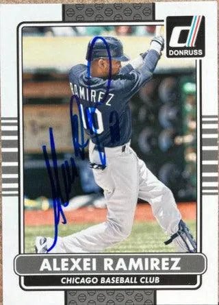 Alexei Ramirez Signed 2015 Donruss Baseball Card - Chicago White Sox