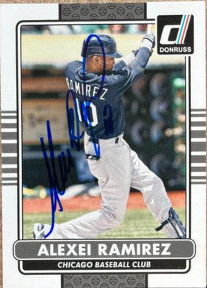 Alexei Ramirez Signed 2015 Donruss Baseball Card - Chicago White Sox - PastPros