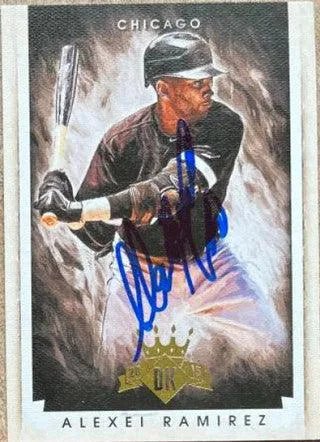 Alexei Ramirez Signed 2015 Panini Diamond Kings Baseball Card - Chicago White Sox