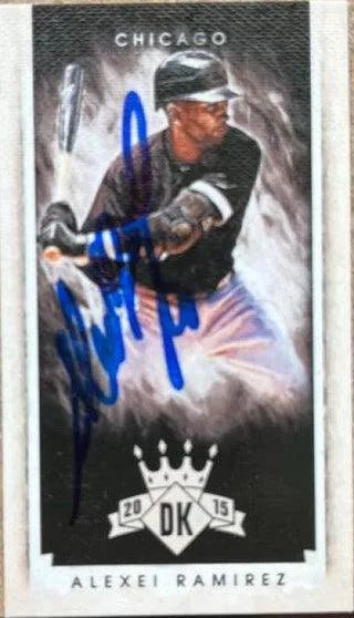 Alexei Ramirez Signed 2015 Panini Diamond Kings Mini Baseball Card - Chicago White Sox