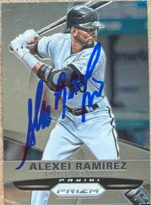Alexei Ramirez Signed 2015 Panini Prizm Baseball Card - Chicago White Sox - PastPros