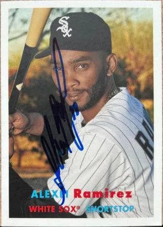 Alexei Ramirez Signed 2015 Topps Archives Baseball Card - Chicago White Sox