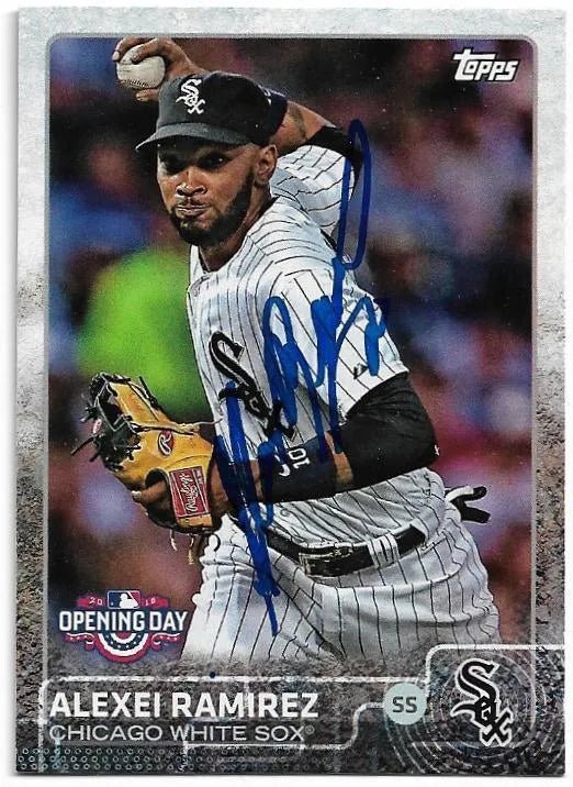 Alexei Ramirez Signed 2015 Topps Baseball Card - Chicago White Sox