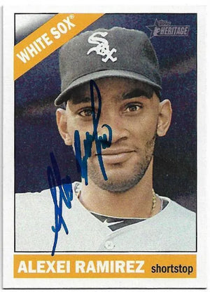 Alexei Ramirez Signed 2015 Topps Heritage Baseball Card - Chicago White Sox - PastPros