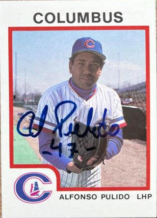 Alfonso (Al) Pulido Signed 1987 Pro Cards Baseball Card - Columbus Clippers - PastPros