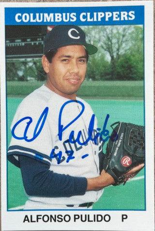 Alfonso (Al) Pulido Signed 1987 TCMA Baseball Card - Columbus Clippers - PastPros