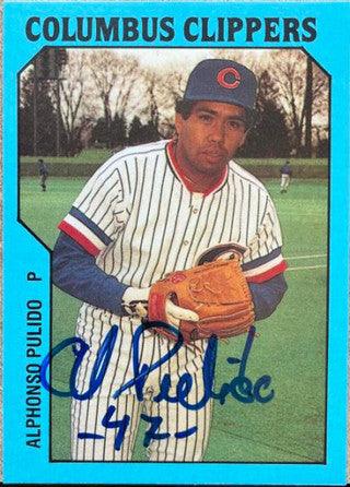 Alfonso Pulido Signed 1985 TCMA Baseball Card - Columbus Clippers - PastPros