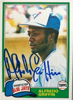 Alfredo Griffin Signed 1981 Topps Baseball Card - Toronto Blue Jays