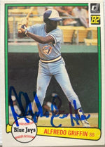Alfredo Griffin Signed 1982 Donruss Baseball Card - Toronto Blue Jays - PastPros