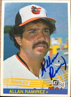 Allan Ramirez Signed 1984 Donruss Baseball Card - Baltimore Orioles - PastPros