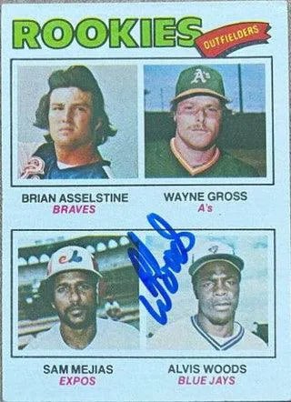 Alvis Woods Signed 1977 Topps Baseball Card - Toronto Blue Jays