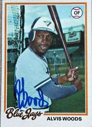 Alvis Woods Signed 1978 O-Pee-Chee Baseball Card - Toronto Blue Jays