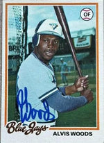 Alvis Woods Signed 1978 O-Pee-Chee Baseball Card - Toronto Blue Jays