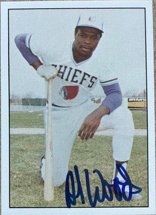 Alvis Woods Signed 1978 TCMA Baseball Card - Syracuse Chiefs - PastPros