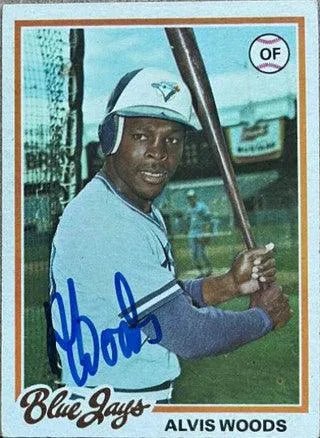 Alvis Woods Signed 1978 Topps Baseball Card - Toronto Blue Jays