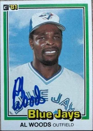 Alvis Woods Signed 1981 Donruss Baseball Card - Toronto Blue Jays