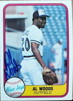 Alvis Woods Signed 1981 Fleer Baseball Card - Toronto Blue Jays - PastPros