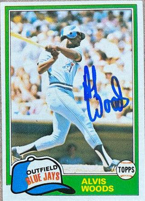 Alvis Woods Signed 1981 Topps Baseball Card - Toronto Blue Jays - PastPros