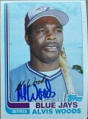 Alvis Woods Signed 1982 Topps Baseball Card - Toronto Blue Jays
