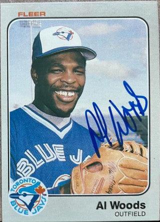 Alvis Woods Signed 1983 Fleer Baseball Card - Toronto Blue Jays - PastPros