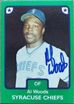 Alvis Woods Signed 1984 TCMA Baseball Card - Syracuse Chiefs