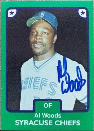 Alvis Woods Signed 1984 TCMA Baseball Card - Syracuse Chiefs
