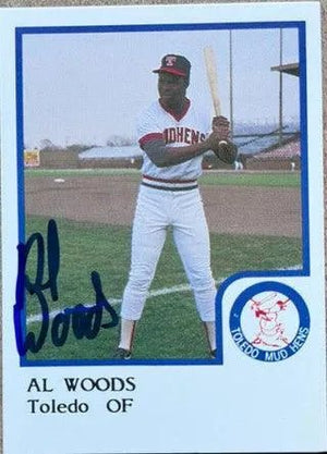 Alvis Woods Signed 1986 ProCards Baseball Card - Toledo Mud Hens