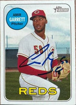 Amir Garrett Signed 2018 Topps Heritage Baseball Card - Cincinnati Reds