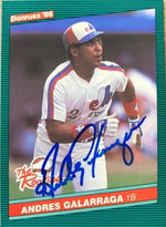 Andres Galarraga Signed 1986 Donruss Rookies Baseball Card - Montreal Expos