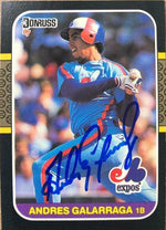 Andres Galarraga Signed 1987 Donruss Baseball Card - Montreal Expos - PastPros