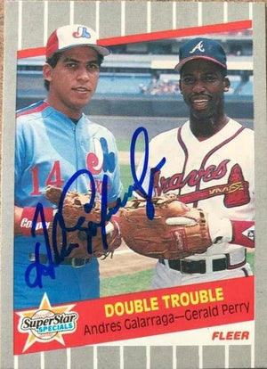 Andres Galarraga Signed 1989 Fleer Baseball Card - Montreal Expos