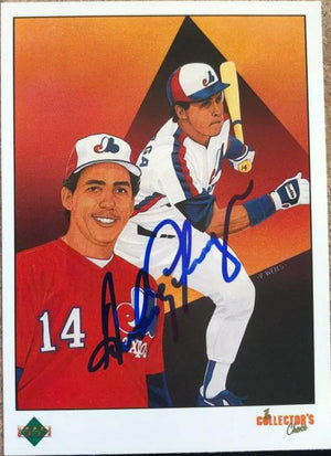 Andres Galarraga Signed 1989 Upper Deck Baseball Card - Montreal Expos - PastPros