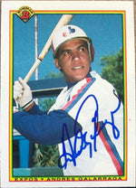 Andres Galarraga Signed 1990 Bowman Baseball Card - Montreal Expos - PastPros