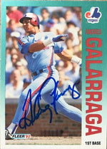 Andres Galarraga Signed 1992 Fleer Baseball Card - Montreal Expos