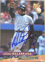 Andres Galarraga Signed 1993 Fleer Ultra Baseball Card - Colorado Rockies - PastPros