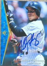 Andres Galarraga Signed 1995 SP Baseball Card - Colorado Rockies