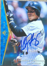 Andres Galarraga Signed 1995 SP Baseball Card - Colorado Rockies - PastPros