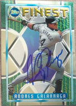 Andres Galarraga Signed 1995 Topps Finest Baseball Card - Colorado Rockies