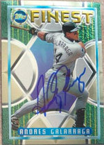Andres Galarraga Signed 1995 Topps Finest Baseball Card - Colorado Rockies - PastPros