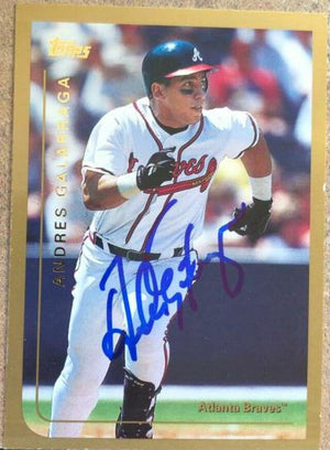 Andres Galarraga Signed 1999 Topps Baseball Card - Atlanta Braves - PastPros
