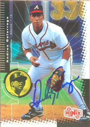 Andres Galarraga Signed 1999 Upper Deck Ionix Baseball Card - Atlanta Braves - PastPros